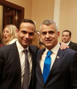 Κύριος Ντούλες με τον σύμβουλο του Προέδρου Τραμπ κύριο Papadopoulos